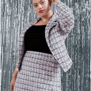 Tweed Mini Skirt (Justfab)